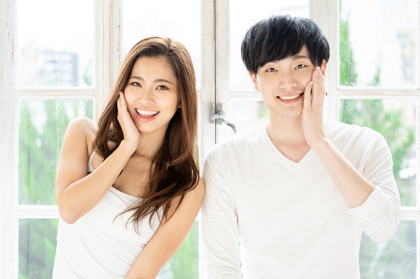 Girl and Boy Smiling